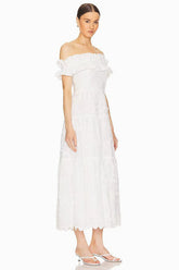 Piccola Off Shoulder Midi Dress